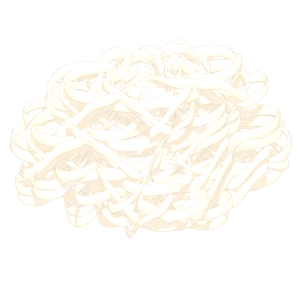 うどんの麺のイラスト