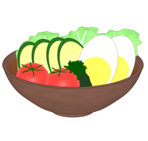 野菜サラダのイラスト