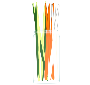 野菜スティックのイラスト