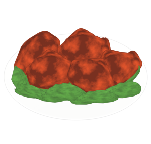 ヤンニョムチキンのイラスト