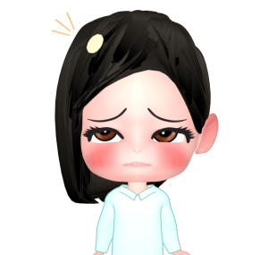 円形脱毛症になる女性のイラスト
