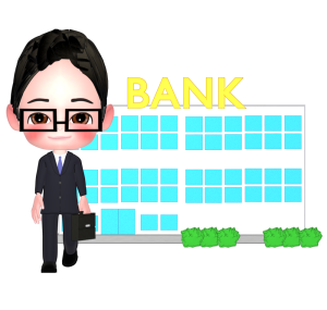 銀行員のイラスト