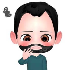 髭が伸びた人のイラスト