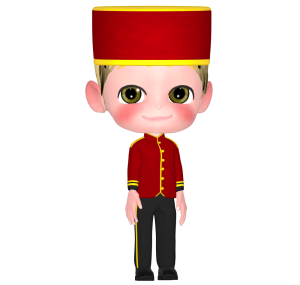 ベルボーイのイラスト