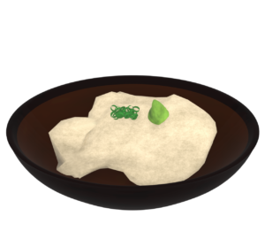 そばがきのイラスト