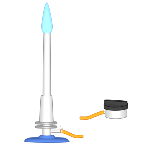 ブンゼンバーナー ガスバーナーのイラスト