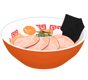 チャーシュー麺のイラスト