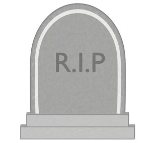 かっこいいお墓のイラスト（rip）