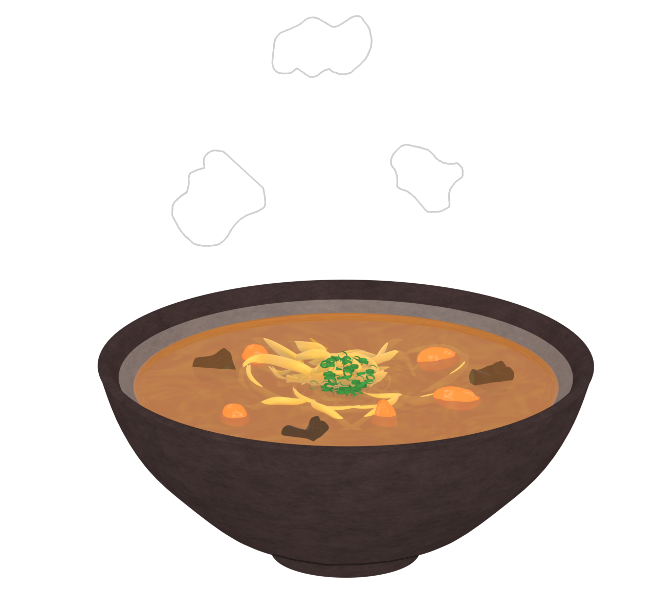 カレーうどんのイラスト