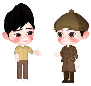 探偵に相談をする人のイラスト