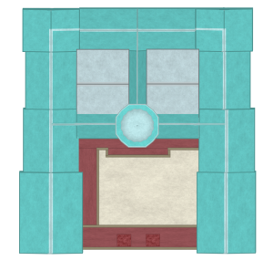 上から見た日本銀行の建物のイラスト