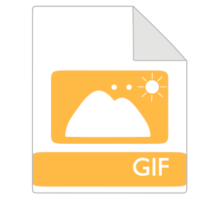 GIFの拡張子ファイルのイラスト