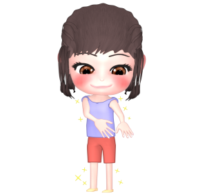 脱毛をした人のイラスト