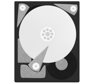 HDD（ハードディスク）のイラスト