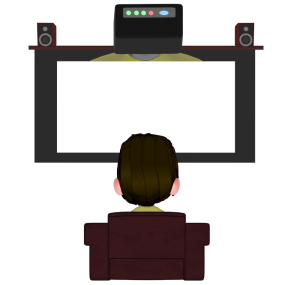 ホームシアターのイラスト