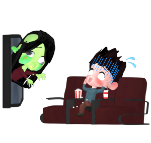ホラー映画のイラスト