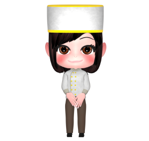 ホテルマンの女性のイラスト