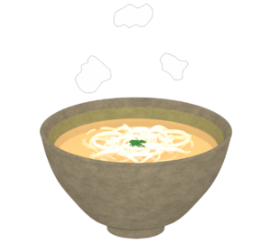 かけうどんのイラスト