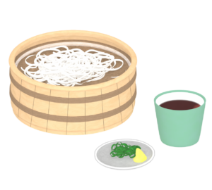 釜揚げうどんのイラスト