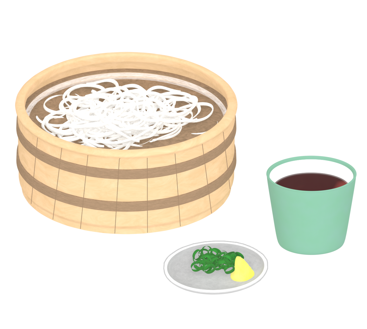 釜揚げうどんのイラスト