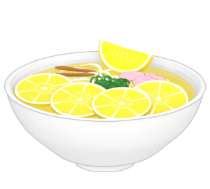 レモンラーメンのイラスト