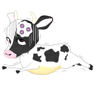 狂牛病のイラスト