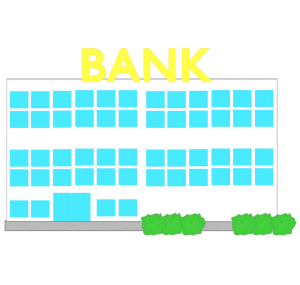 メガバンクのイラスト