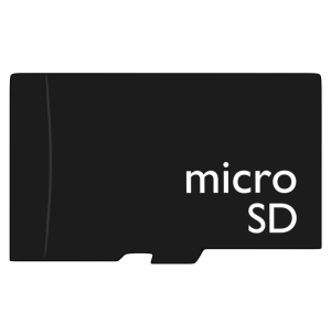 マイクロSDカードのイラスト