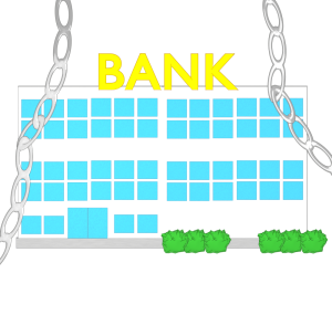 金融緩和のイラスト