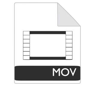 MOVの拡張子ファイルのイラスト