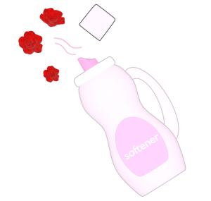 良い匂いの柔軟剤のイラスト