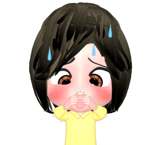 鼻毛ワックスをする女性のイラスト