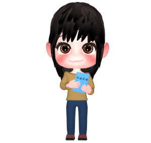 年金手帳と若者のイラスト