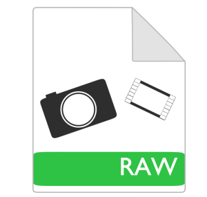 RAWの拡張子ファイルのイラスト