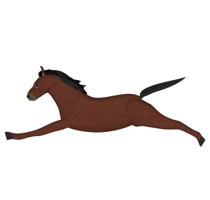 走る馬のイラスト