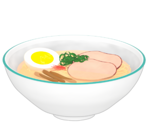 塩ラーメンのイラスト