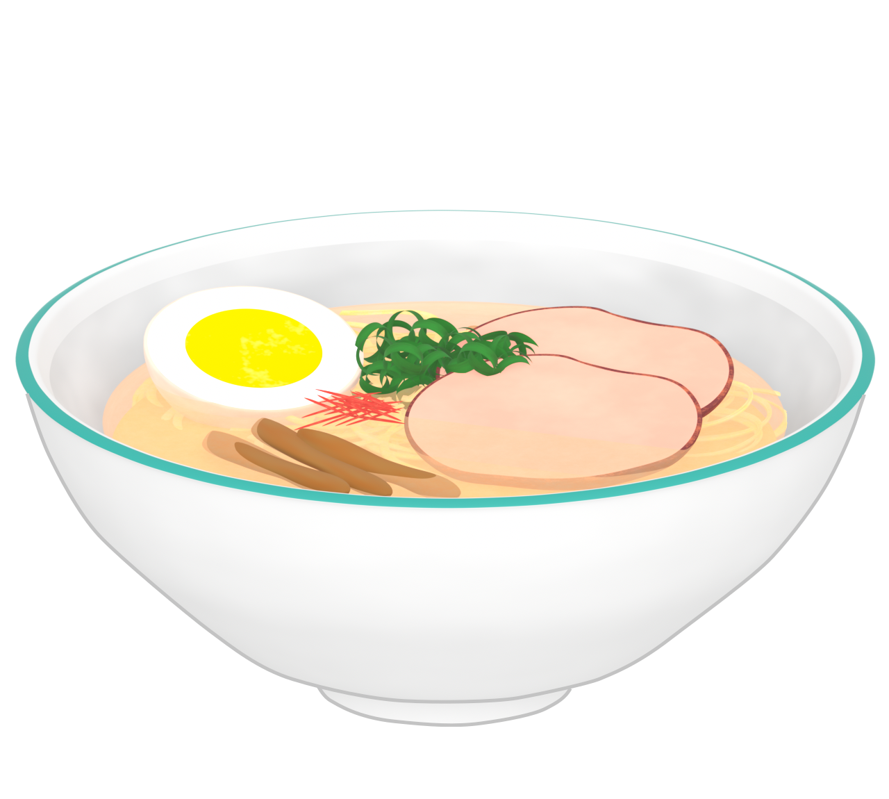 塩ラーメンのイラスト