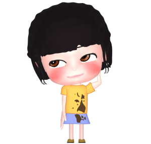 服を汚すイラスト