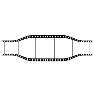 おしゃれなネガフィルムのイラスト