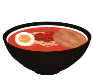 激辛ラーメンのイラスト