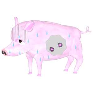 豚コレラのイラスト