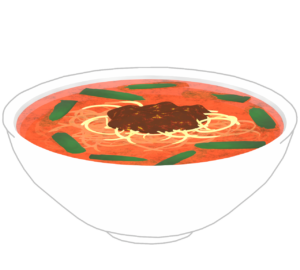 台湾ラーメンのイラスト