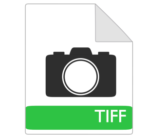 TIFFの拡張子ファイルのイラスト