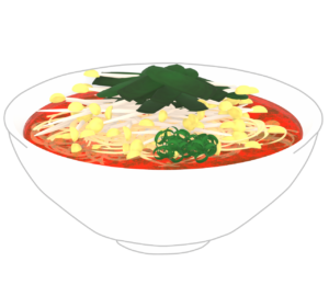 トムヤムラーメンのイラスト
