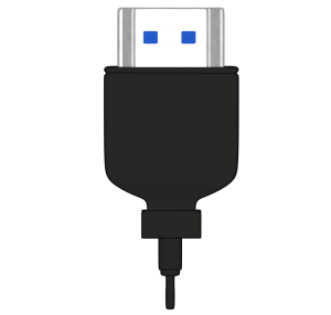 USB3.0端子のイラスト