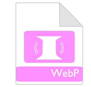 Webpの拡張子ファイルのイラスト