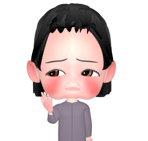しわ・たるみに悩む女性のイラスト