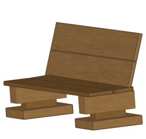 ベンチのイラスト