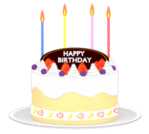 誕生日ケーキのイラスト