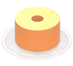 シフォンケーキのイラスト